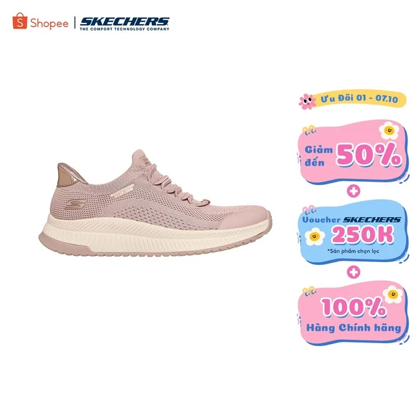 Giày Thể Thao Nữ Skechers Slip-ins BOBS Sport Squad 4 Dire Step Thường Ngày - 117743-BLSH Memory Foam