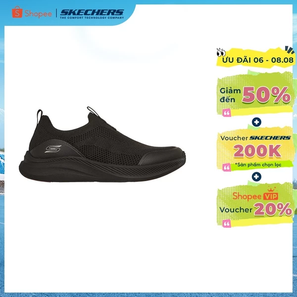 [ĐỘC QUYỀN ONLINE] Giày Thể Thao Nữ Skechers BOBS Sport Moda Flex Chill Dawn - 117734-BBK Memory Foam