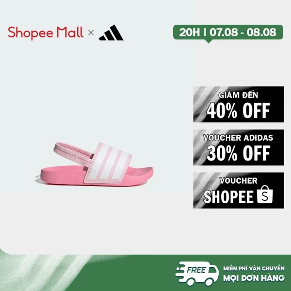 [Duy nhất 8.8 - VOUCHER 30%]adidas Phong cách sống Dép adilette Estrap Trẻ Em Trẻ em Hồng JR5331