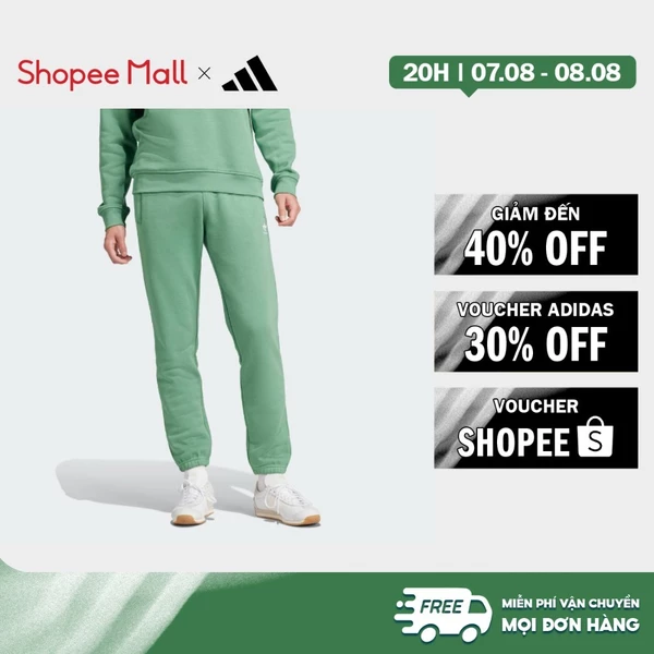 [Duy nhất 8.8 - VOUCHER 30%]adidas Phong cách sống Quần Trefoil Essentials Nam màu xanh lá IY7370