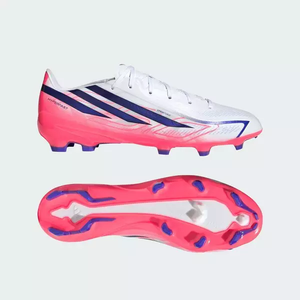 adidas Bóng đá Giày Đá Bóng Firm Ground F50 Hyperfast League Unisex trắng KJ3412