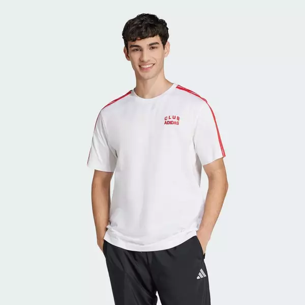 adidas Phong cách sống Áo Thun Graphic Codes Collegiate Club Nam trắng JJ1606