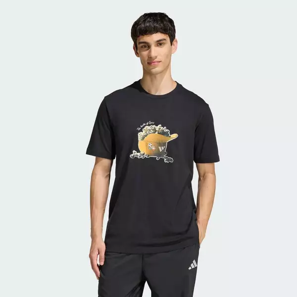 adidas Phong cách sống ÁO THUN GRAPHIC SNACK POPCORN Nam Đen KD3928