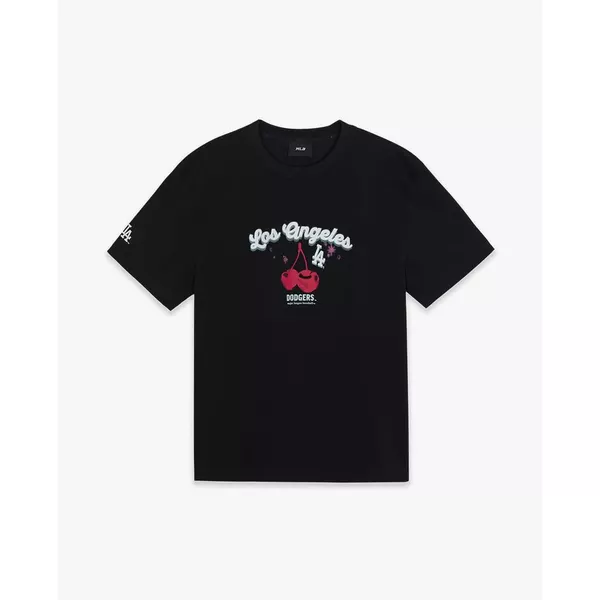 MLB - Áo thun unisex cổ tròn tay ngắn Summer Fruits_3ATSN6063-07BKS
