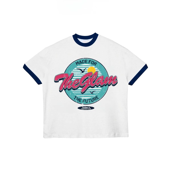 TheGlam CHÍNH HÃNG - Áo Thun Boxy "OCEAN VIBES" Ringer Tee UNISEX - TS02-16