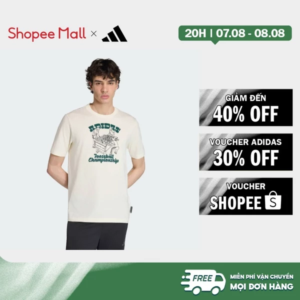 [Duy nhất 8.8 - VOUCHER 30%]adidas Phong cách sống ÁO THUN GRAPHIC NOVELTY FOOSBALL Nam trắng KC7122