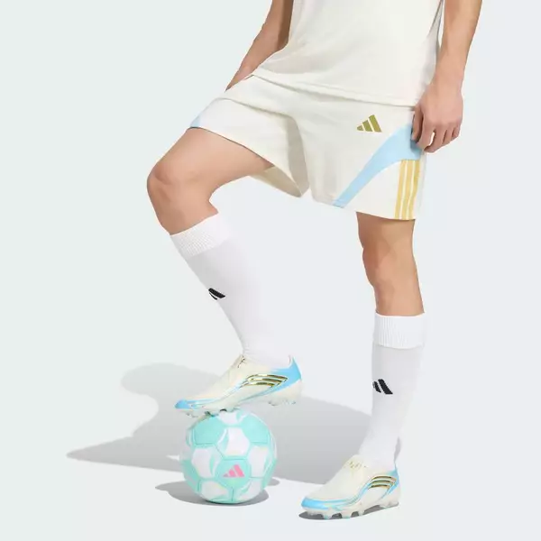 adidas Bóng đá QUẦN SHORT MESSI HOUSE OF TIRO Nam trắng KH0355