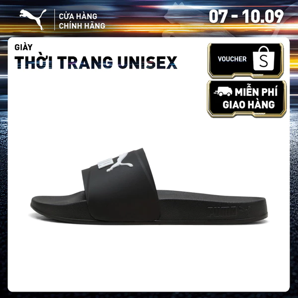 Dép Quai Ngang Thời Trang PUMA Unisex Leadcat 2.0 Flex Black-White Màu Đen