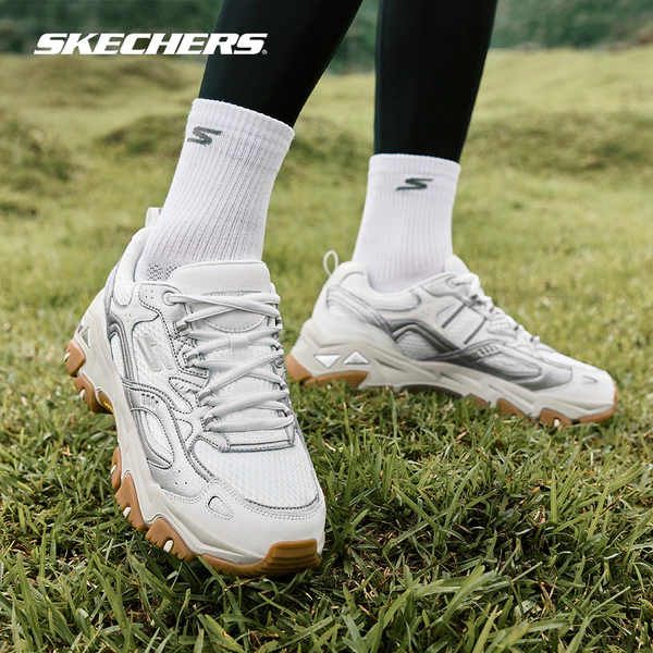 Giày Thể Thao Nam Skechers Outdoor D'Lites Hiker Crowley Crest Địa Hình-237425-SLW Air-Cooled MF