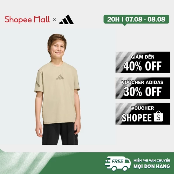 [Duy nhất 8.8 - VOUCHER 30%]adidas Phong cách sống Áo Thun Co Giãn Z.N.E. Trẻ em nâu KC1961