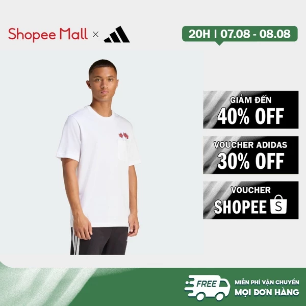 [Duy nhất 8.8 - VOUCHER 30%]adidas Lifestyle & Tennis NOVELTY DART GRAPHIC T-SHIRT Men White JZ5041