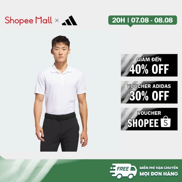 [Duy nhất 8.8 - VOUCHER 30%]adidas Đánh gôn Áo Polo Core adidas Performance Primegreen Nam trắng IU4441