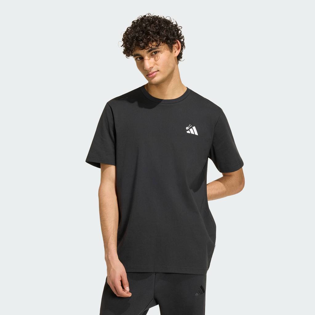 adidas Phong cách sống ÁO THUN SUSHI LOGO GRAPHIC Nam Đen KS5078