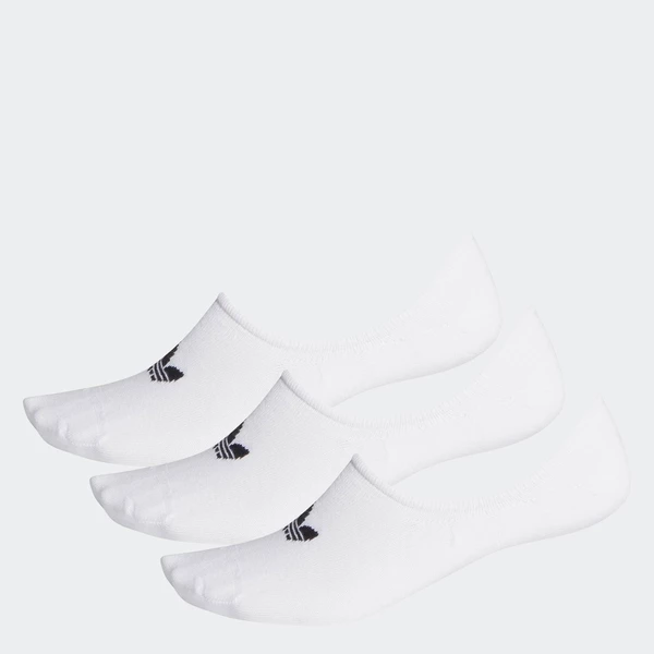 adidas Phong cách sống Bộ 3 đôi tất ẩn Unisex trắng FM0676
