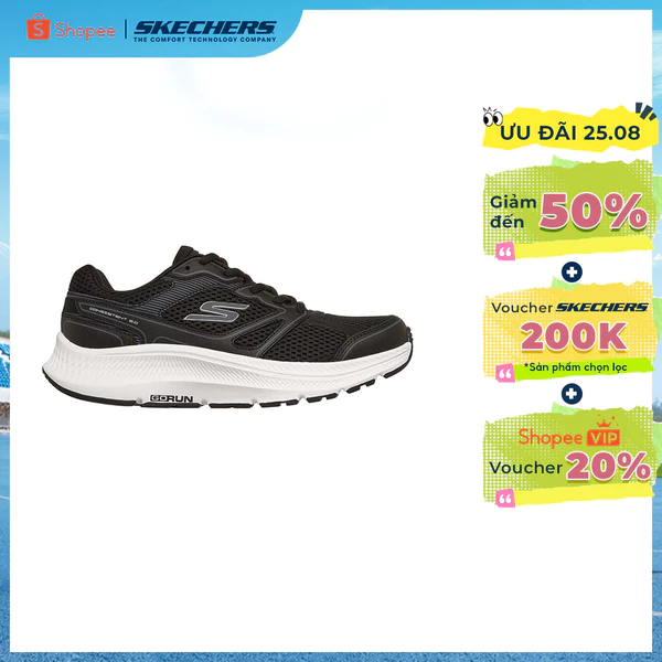 Giày Thể Thao Nữ Skechers Performance GOrun Consistent 2.0 Mapleton - 128651-BKW Air-Cooled Goga Mat