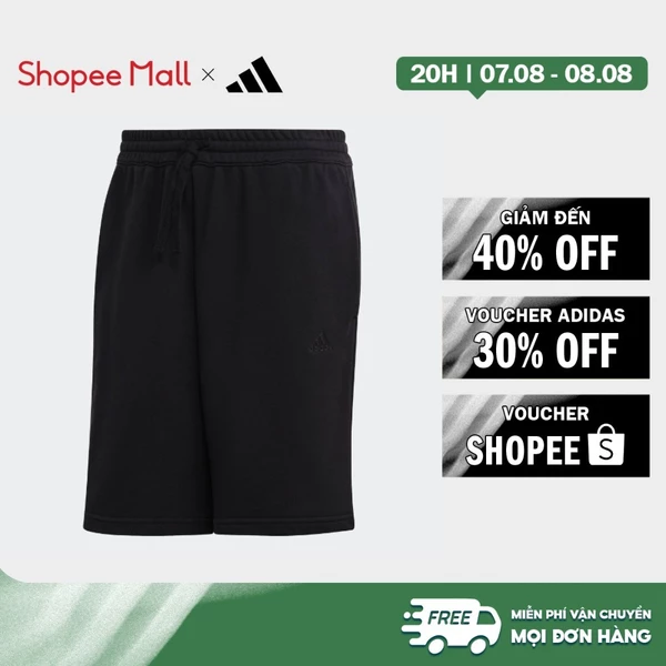[Duy nhất 8.8 - VOUCHER 30%]adidas Phong cách sống Quần Short Vải Thun Da Cá ALL SZN Nam Đen IC9756