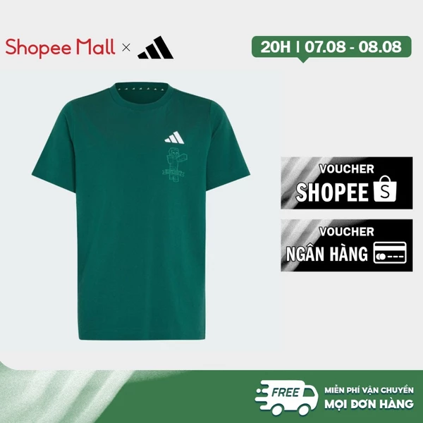 adidas Phong cách sống ÁO THUN ADIDAS MINECRAFT Trẻ em màu xanh lá KS9030