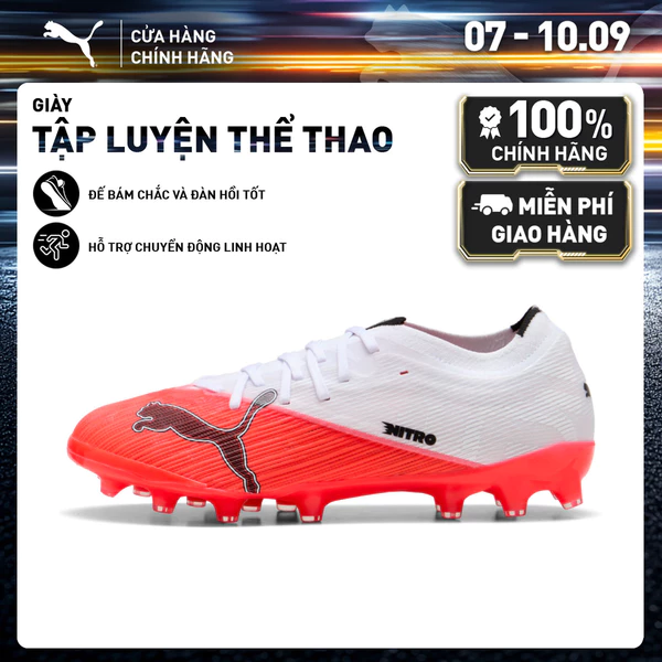 Giày Đá Bóng PUMA Unisex ULTRA NITRO 7 MATCH AG Ultra Red-Black-White Màu Đỏ