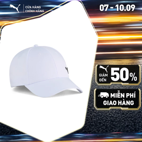 Nón Lưỡi Trai PUMA Unisex ESS Metal BB White Màu Trắng