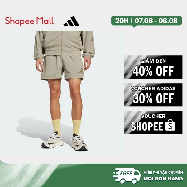 [Duy nhất 8.8 - VOUCHER 30%]adidas Phong cách sống Quần Short Dệt Thoi adidas Z.N.E. Nam Be JN9024