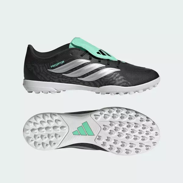 adidas Football PREDATOR CLUB Fold-Over Tongue Turf Football Boots Unisex Black IH2114