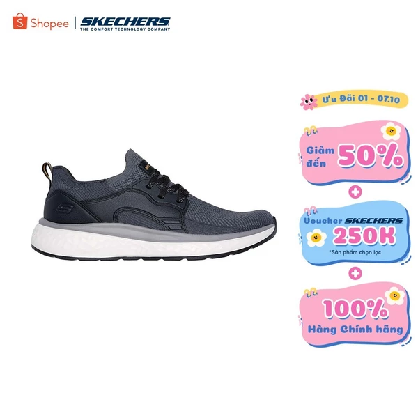 Giày Thể Thao Nam Skechers USA Streetwear Lancer Dalton - 210986-BKGY Air-Cooled Memory Foam