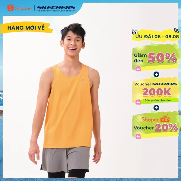 Sports Tank Top Nam Skechers Running Performance Sports Tank Top - SP226M125-02YM