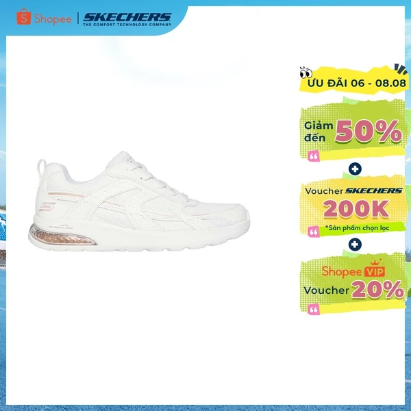 [ĐỘC QUYỀN ONLINE] Giày Thể Thao Nữ Skechers BOBS Sport Vision Air Tiered Vision - 117648-WHT Memory Foam