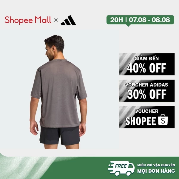 [Duy nhất 8.8 - VOUCHER 30%]adidas Gym & Training Áo Thun Lưới Tập Luyện D4T PrimeLift Essentials Nam nâu KF0956