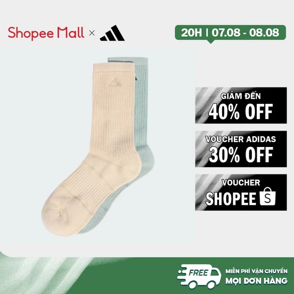 [Duy nhất 8.8 - VOUCHER 30%]adidas Phong cách sống Bộ 2 Đôi Tất Slouch Unisex Be KE7594