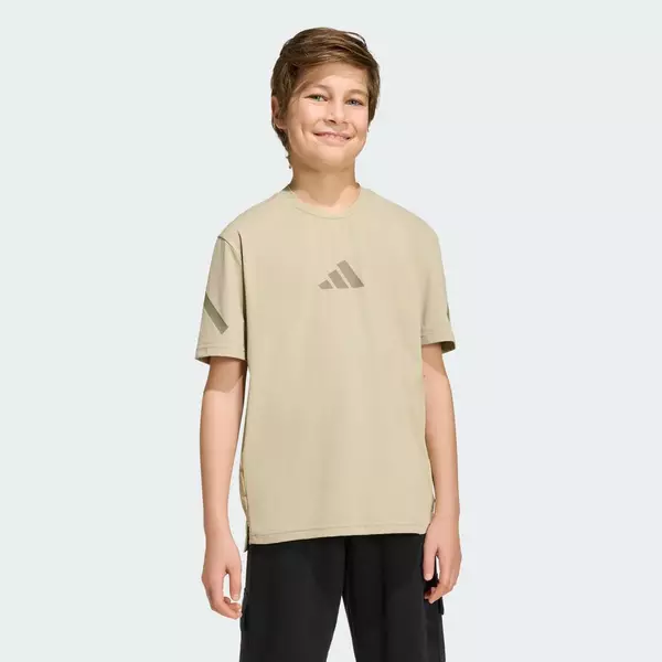 adidas Phong cách sống Áo Thun Co Giãn Z.N.E. Trẻ em nâu KC1961