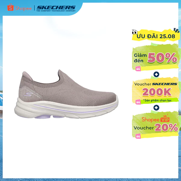 Giày Thể Thao Nữ Skechers GOwalk 8 Aleena Đi Bộ - 125921-TPLV Air-Cooled Goga Mat