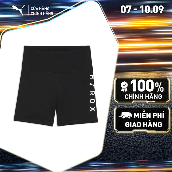 Quần Đùi Thể Thao Tập Luyện PUMA Nữ W X HYROX ESS SHRT TGHT Black Màu Đen