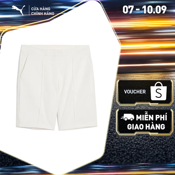 Quần Đùi Thể Thao Golf PUMA Nữ W Costa Short 8.5 Warm White Màu Trắng