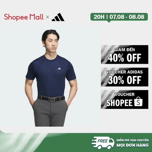 [Duy nhất 8.8 - VOUCHER 30%]adidas Đánh gôn Áo Ngắn Tay Cổ Tròn AEROREADY Nam Màu xanh da trời JG1307
