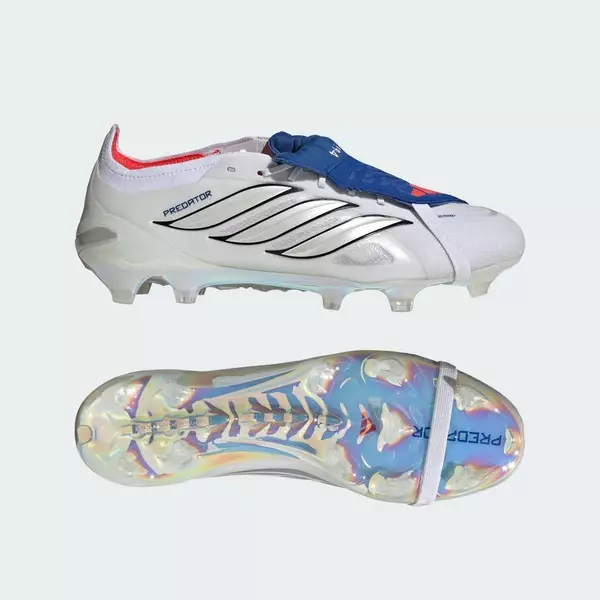 adidas Bóng đá Giày Đá Bóng Sân Cỏ Thật Đất Cứng PREDATOR ELITE Lưỡi Gà Gập Unisex trắng JS0376