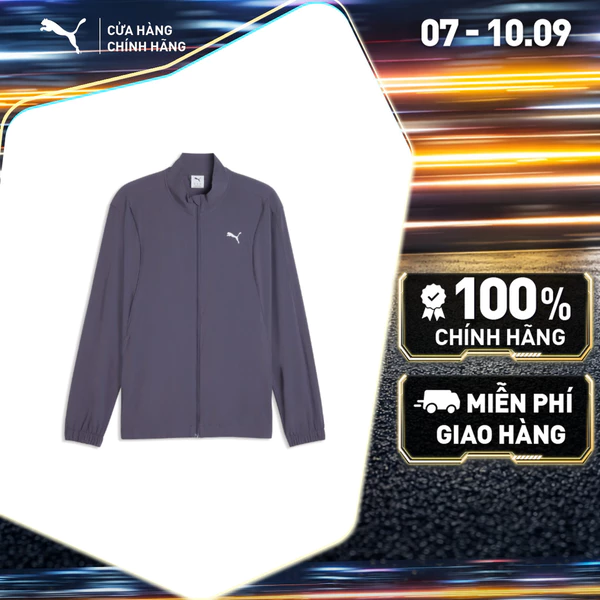 Áo Khoác Chạy Bộ PUMA Nam RUN VELOCITY WOVEN JACKET Inky Depths Màu Xám