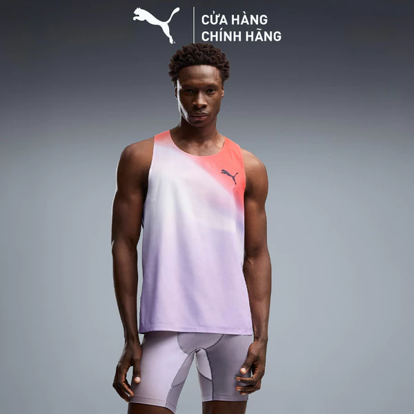 Áo Thun Chạy Bộ PUMA Nam M LIGHTSPEED UW GRHC SINGLET Inky Depths Màu Xám
