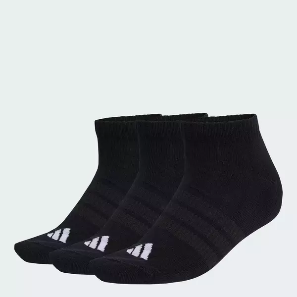 adidas Phong cách sống Bộ 3 Đôi Tất Cổ Thấp Lót Đệm adidas Essentials Unisex Đen KD6720