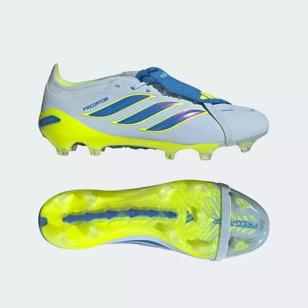 adidas Bóng đá Giày Đá Bóng Sân Cỏ Thật Đất Cứng PREDATOR ELITE Lưỡi Gà Gập Unisex Màu xanh da trời JS0378