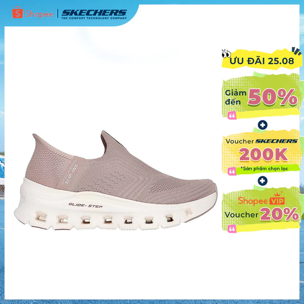 Giày Thể Thao Nữ Skechers Slip-ins Sport Glide-Step Pro Everyday Citizen Thường Ngày-150422-TAN Air-Cooled Memory Foam