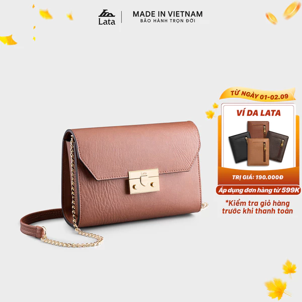 Túi Lata (Thời trang nữ đi chơi size 20 - Túi đeo chéo da 
HN100)
