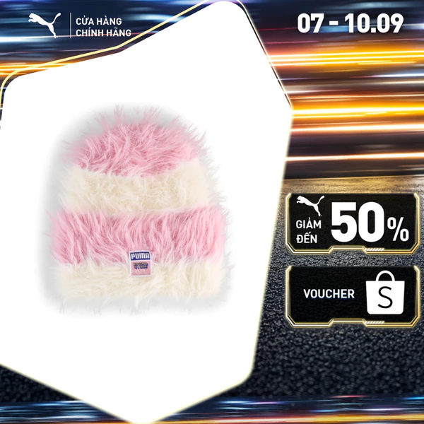 Nón Thời Trang PUMA Unisex x KIDSUPER Beanie Poised Pink-Alpine Snow Màu Hồng