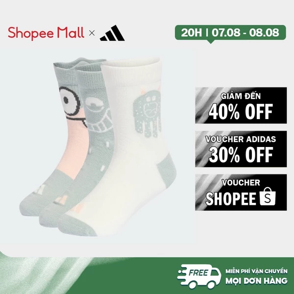 [Duy nhất 8.8 - VOUCHER 30%]adidas Phong cách sống BỘ 3 ĐÔI TẤT TIRO-NSTER Trẻ em màu xanh lá KA0296
