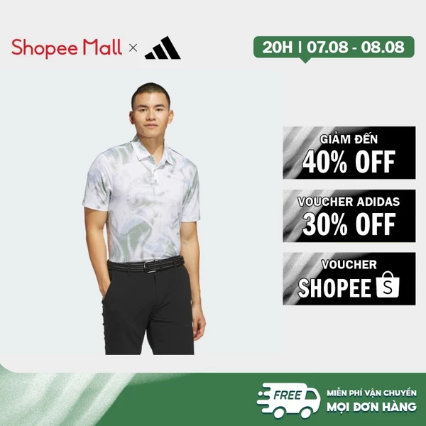 [Duy nhất 8.8 - VOUCHER 30%]adidas Đánh gôn Áo Polo Lưới In Họa Tiết Ultimate365 Nam trắng JF9004