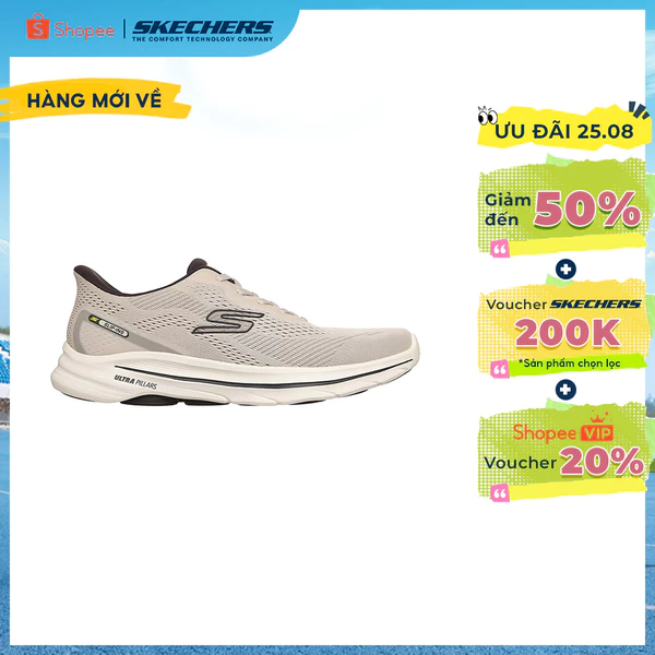 Giày Thể Thao Nam Skechers Slip-Ins GOwalk 8 Đi Bộ - 216797-TPE Air-Cooled Goga Mat