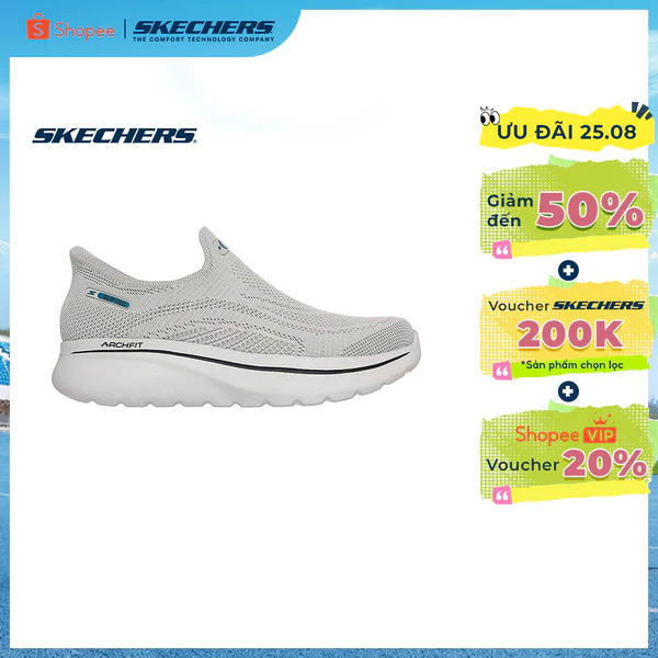Giày Thể Thao Nam Skechers Slip-Ins GOwalk Arch Fit N-Joy Dale Đi Bộ - 217076-TPE APMA