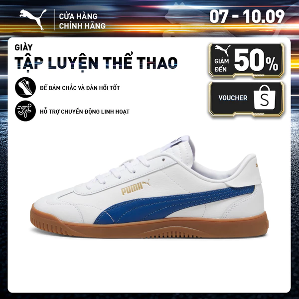 Giày Thể Thao PUMA Unisex Club 5v5 White-Clyde Royal-Gold Màu Trắng