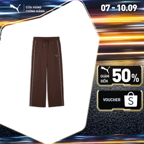 Quần Dài Thời Trang PUMA Nữ T7 Woven Track Pants op Chocolate Brown Màu Nâu