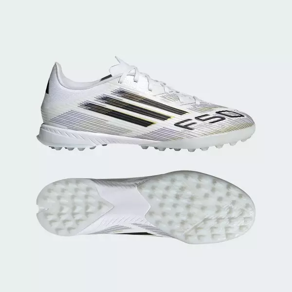 adidas Bóng đá Giày đá bóng F50 League dành cho sân cỏ nhân tạo Unisex trắng JH7726